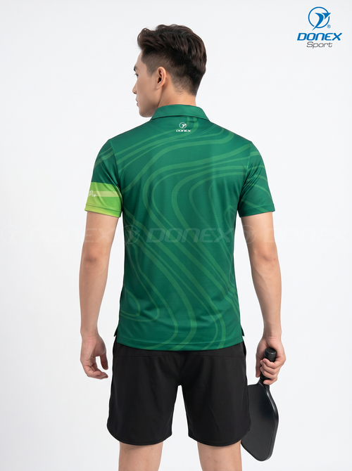 Áo thể thao nam MC-9166-31-01 Xanh lục bảo phối trắng